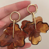 Pendientes con Colgante de Flor
