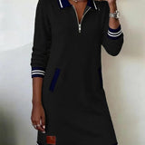 Catalina | Vestido de Algodón de Manga Larga