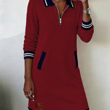 Catalina | Vestido de Algodón de Manga Larga