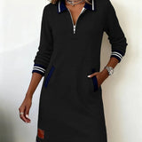 Catalina | Vestido de Algodón de Manga Larga