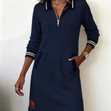 Catalina | Vestido de Algodón de Manga Larga